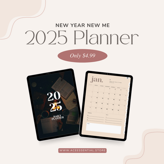 2025 Ultimate All-in-One Digital Planner: Your Path to Organization, Motivation & Success